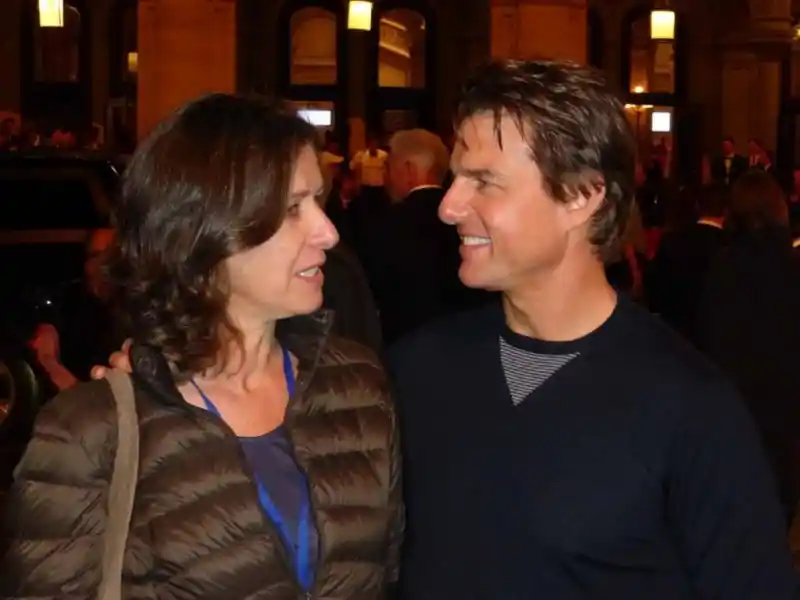 Marijana Stoisits with Tom Cruise on the red carpet