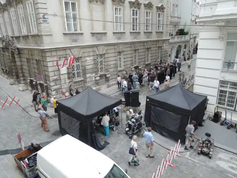 Filming "Woman in Gold"