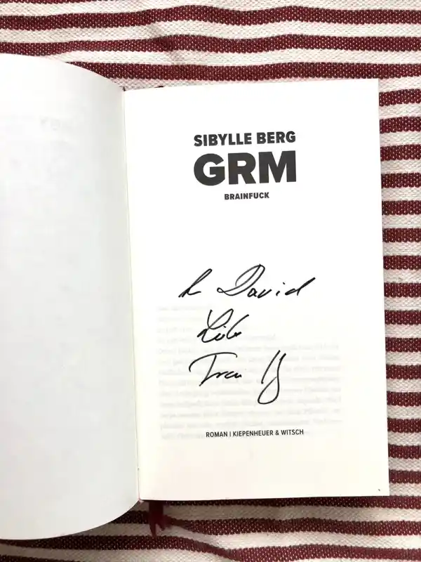 „GRM - BRAINFUCK“ von Sibylle Berg