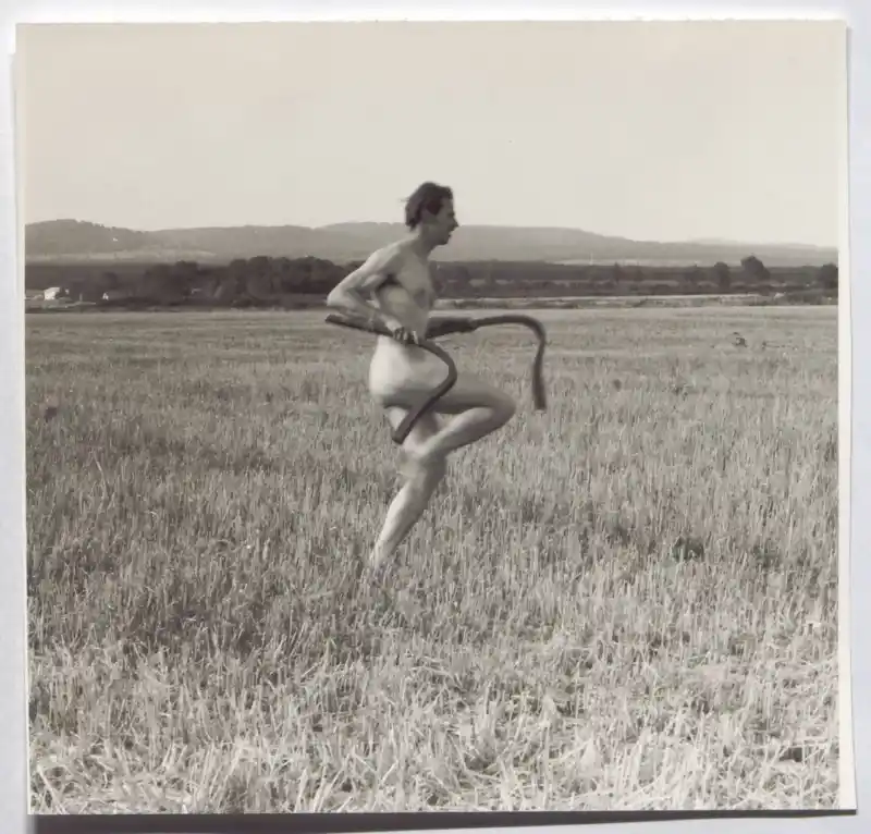 Dokumentation der Aktion „Treffen auf dem Feld“, Trausdorf, 1972 Fotos: Gert Winkler