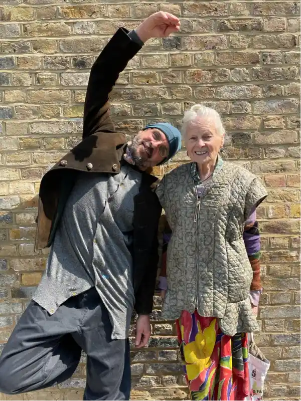 Andreas and his partner, Vivienne Westwood