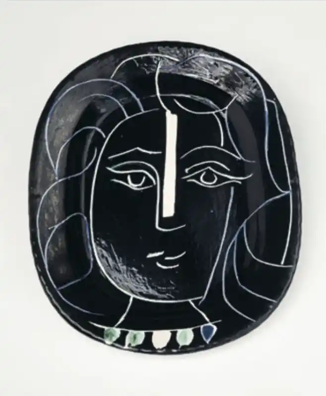 Pablo Picasso Visage de femme, 1953 Keramik, glasiert und bemalt