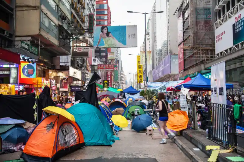 Umbrella-Movement, Hongkong, 2014